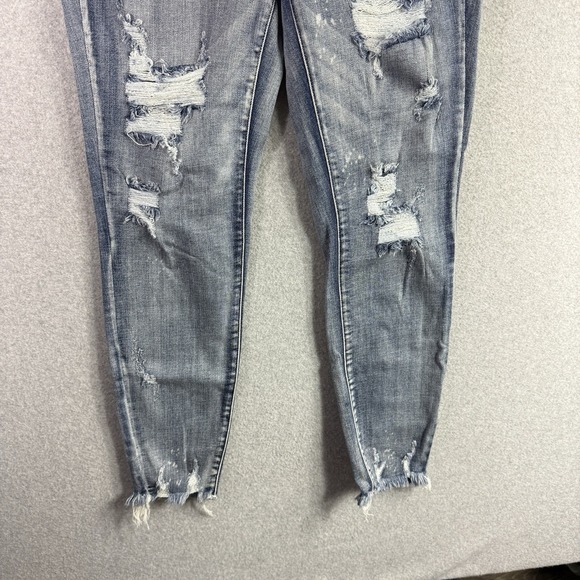 Judy Blue Skinny Fit Jeans Womens 13/31 Blue Distressed - Picture 3 of 9